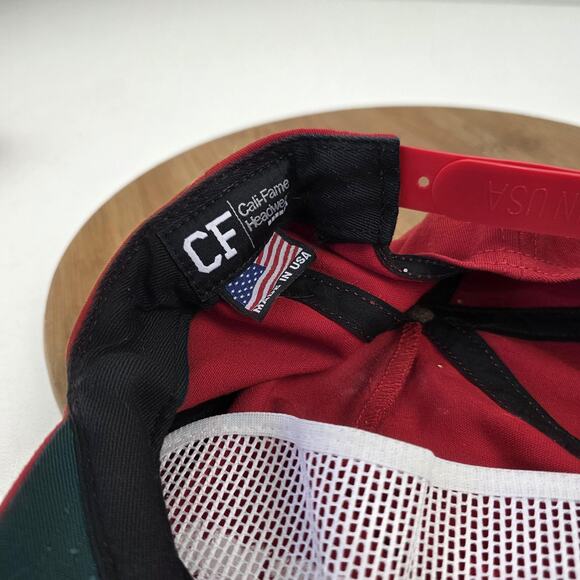Make America Great Again Hat Cap Snap Back Red Cali Fame Trucker Mesh Mens USA - Picture 10 of 11